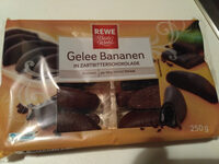 Gelee Bananen in Zartbitterschokolade