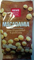 Macadamia ohne Öl geröstet & gesalzen