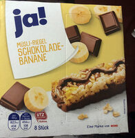 Müsli-Riegel Schokolade-Banane