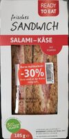Frisches Sandwich Salami-Käse