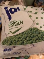 Junge Erbsen sehr fein