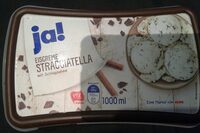 Eiscreme Stracciatella mit Schlagsahne