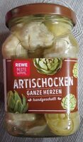 Artischocken, ganze Herzen Glas