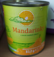 Mandarinky v mírně sladkém nálevu