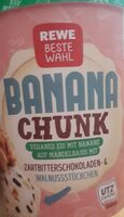 Banana chunk, veganes Eis mit Banane auf Mandelbasis