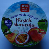Weidemilch-Joghurt Pfirsich-Maracuja