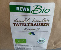 Dunkle, kernlose Tafeltrauben