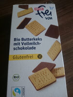 Bio Butterkeks mit Vollmilchschokolade