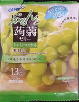 Konjac jelly with grape juice
