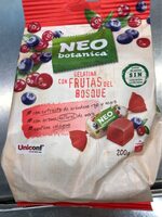 Gelatina con frutas del bosque