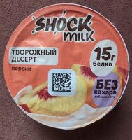 Творожный десерт персик