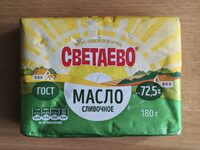 Масло сливочное «Крестьянское» мдж 72,5%