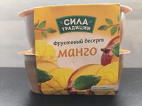 Фруктовый десерт манго