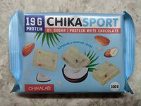CHIKASPORT Protein white chocolate + almonds