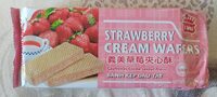 Gaufrettes crème saveur fraise
