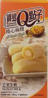 Mango milk mochi roll (glutnous rice cake)