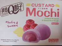 Custard Mochi Raspberry