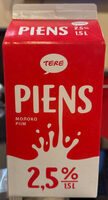 Piens 2,5%