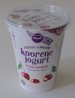 Koorene joghurt mustade kirssidega