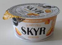 Islandi stiilis skyr virsikutega