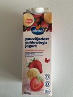 Puuviljadest suhkrutega jogurt laktoosivaba