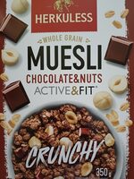 Whole grain MUESLI chocolate&nuts active&fit