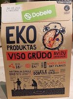 Whole grain organic oat flakes