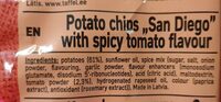 Potato chips « San Diego » with spicy tomate flavour