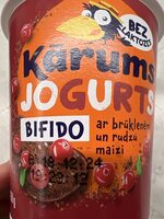 Bifido yogurts ar brūklenēm un rudzu maizi, bezlaktozes