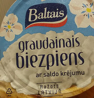 Graudainais biezpiens ar saldo krējumu