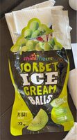 Sorbet Ice Cream Balls Kiwi