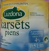 4% karsēts piens