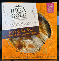 Brisling Sardines in olive oil with gourmet spices