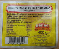 Maize Zemgales saldskābā, puse/griezta