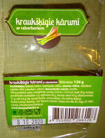 Kraukšķīgie kārumi ar rabarberiem
