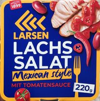 Lachssalat Mexican Style mit Tomatensauce