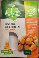 Meat free meat balls with carrot
