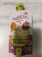 Mango, passion fruit oat porridge