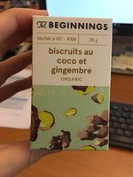 Biscuits au coco et gingembre