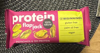 Protein flapjack pistachio