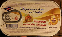 Dabīgas mencu aknas no Islandes