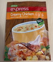 Creamy Chicken instant soup with croutons