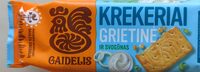 Krekeriai grietinės ir svogūnų skonio