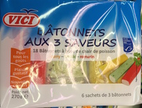 Bâtonnets aux 3 saveurs