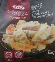 Gyoza dumplings with pork and vegetables
