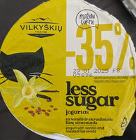 Jogurt with vanilla and roasted flax seeds