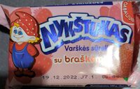 Varškės sūrelis su braškėmis