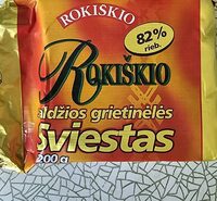 82% saldžios grietinėlės sviestas