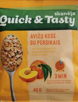 Avižų košė su persikais