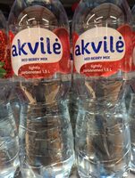 Akvile Gazuotas Vanduo Raudonųjų Uogu Skonio